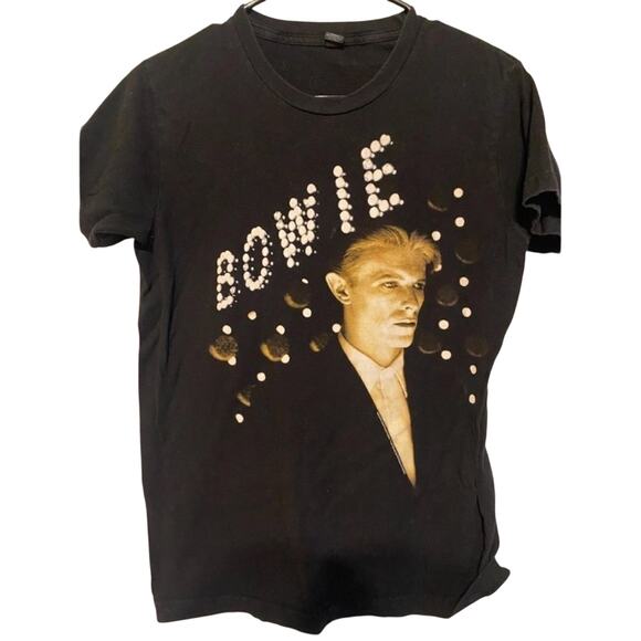 DAVID BOWIE (2016) Official Live Nation Lights Black Tee Size Small - Picture 4 of 5